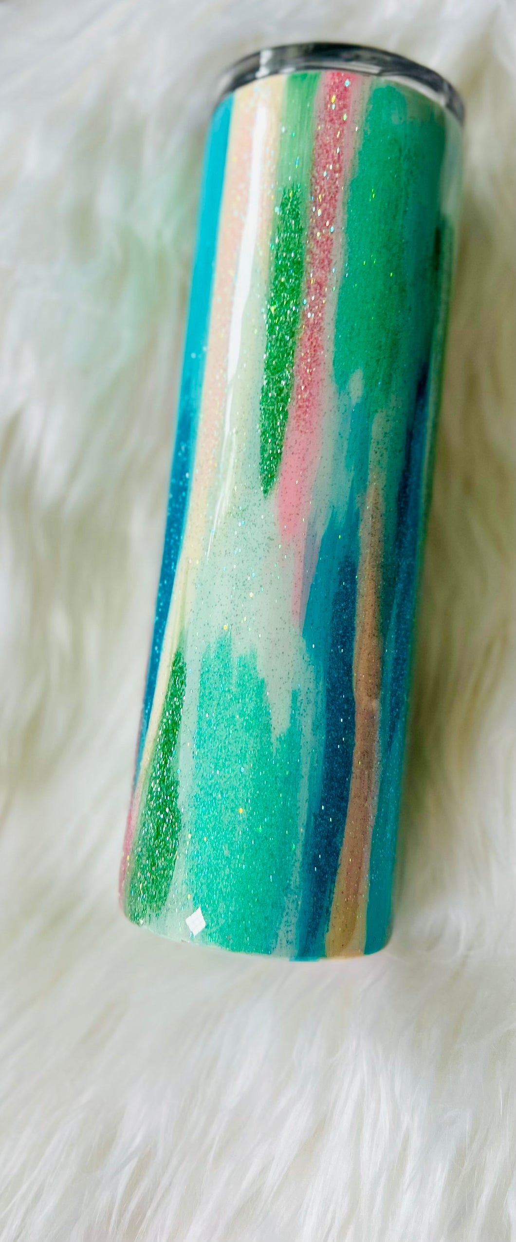 Neutral Brushstroke Tumbler